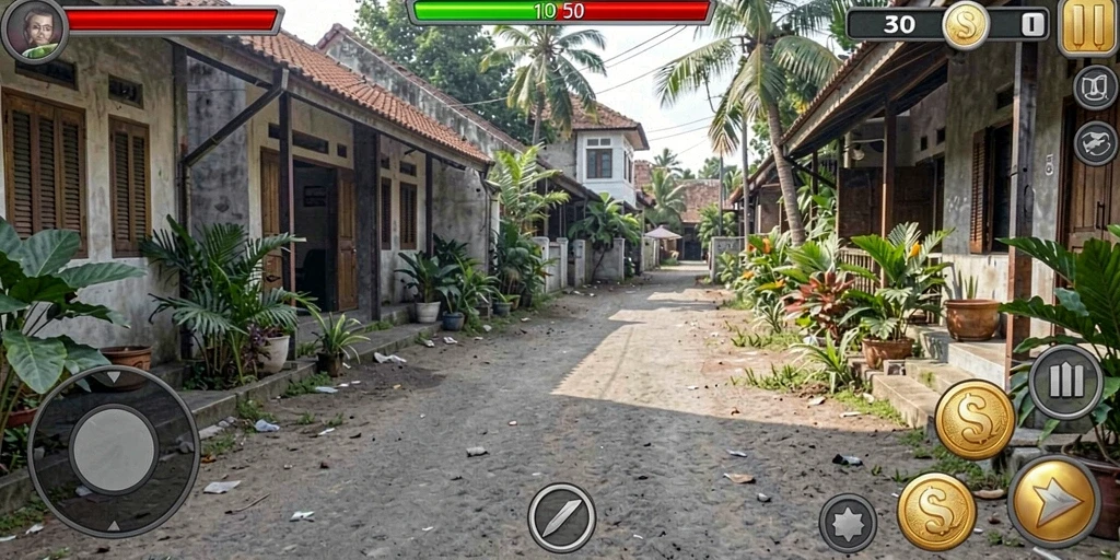 Tampilan grafis yang menawan di dalam game.