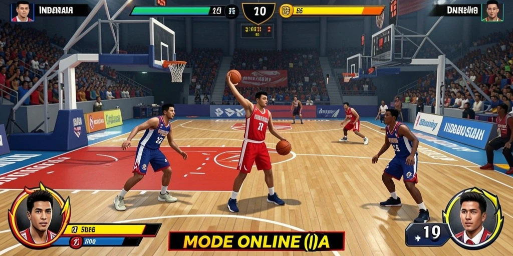 Tampilan utama game dengan karakter utama yang menarik.