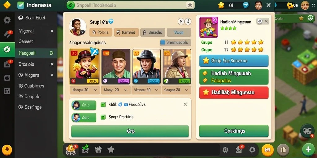 Tampilan utama yang menarik dengan menu navigasi yang mudah.