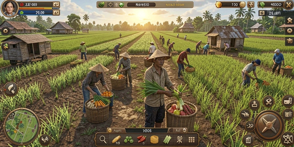 Gambaran dunia permainan yang indah dan detail.