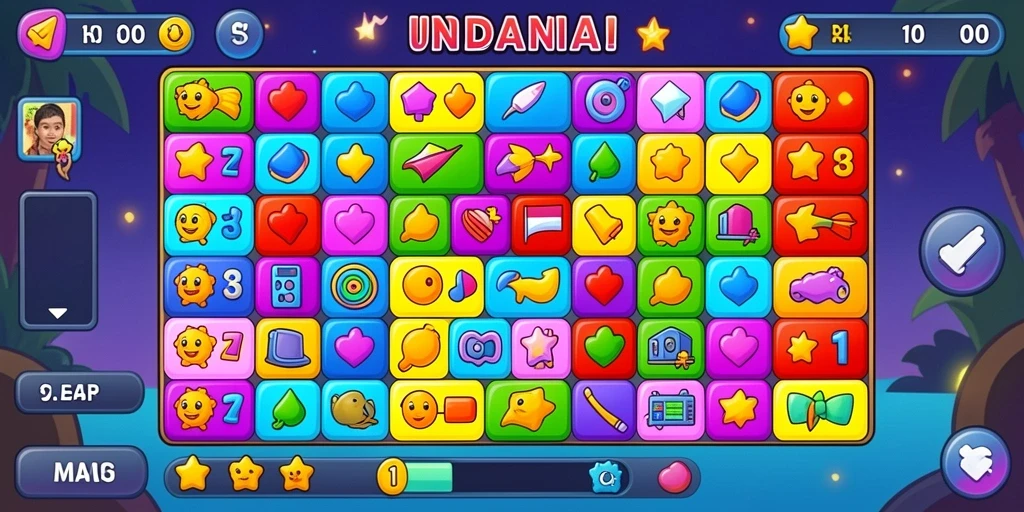 Tampilan visual yang memukau dalam setiap level.