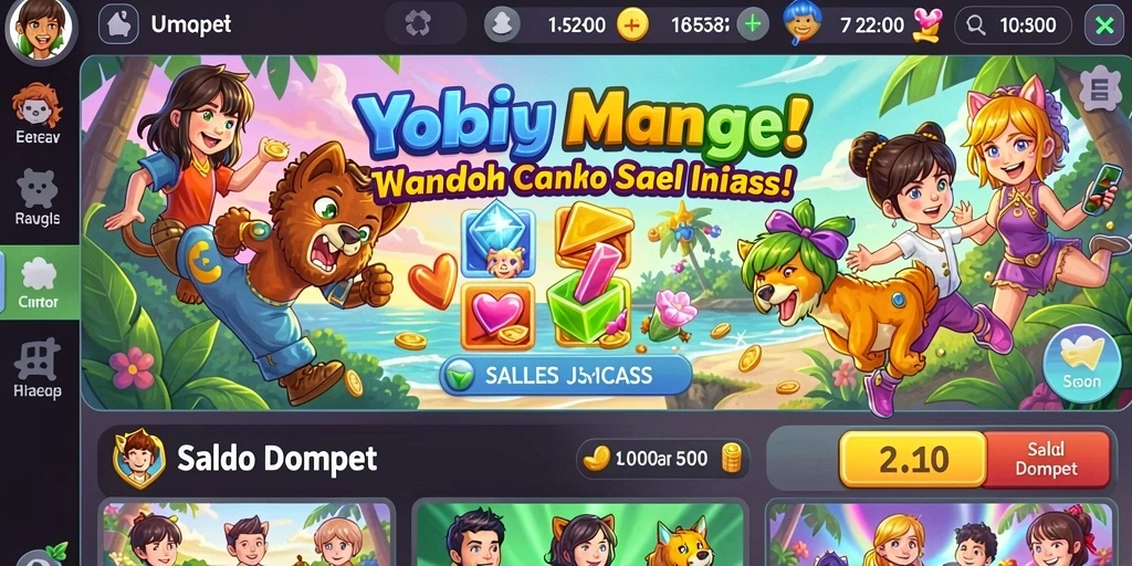 Gambaran grafis yang menawan dalam permainan.