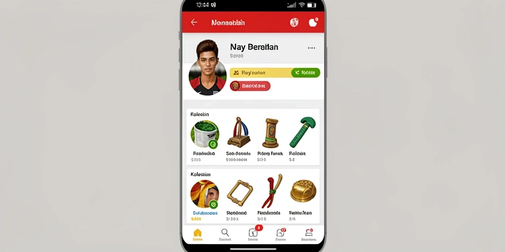 Screenshot menampilkan karakter dengan kustomisasi unik.