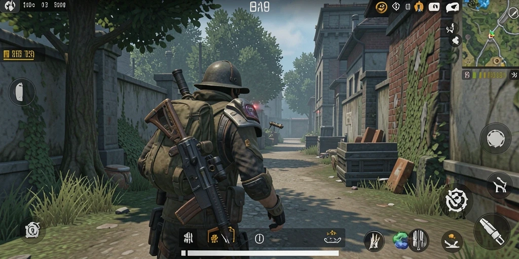 Screenshot menampilkan level awal T9999 dengan pemandangan yang menakjubkan.